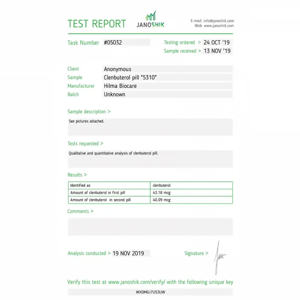 Clenbuterol (Hilma) Clenbuterol (Hilma)
