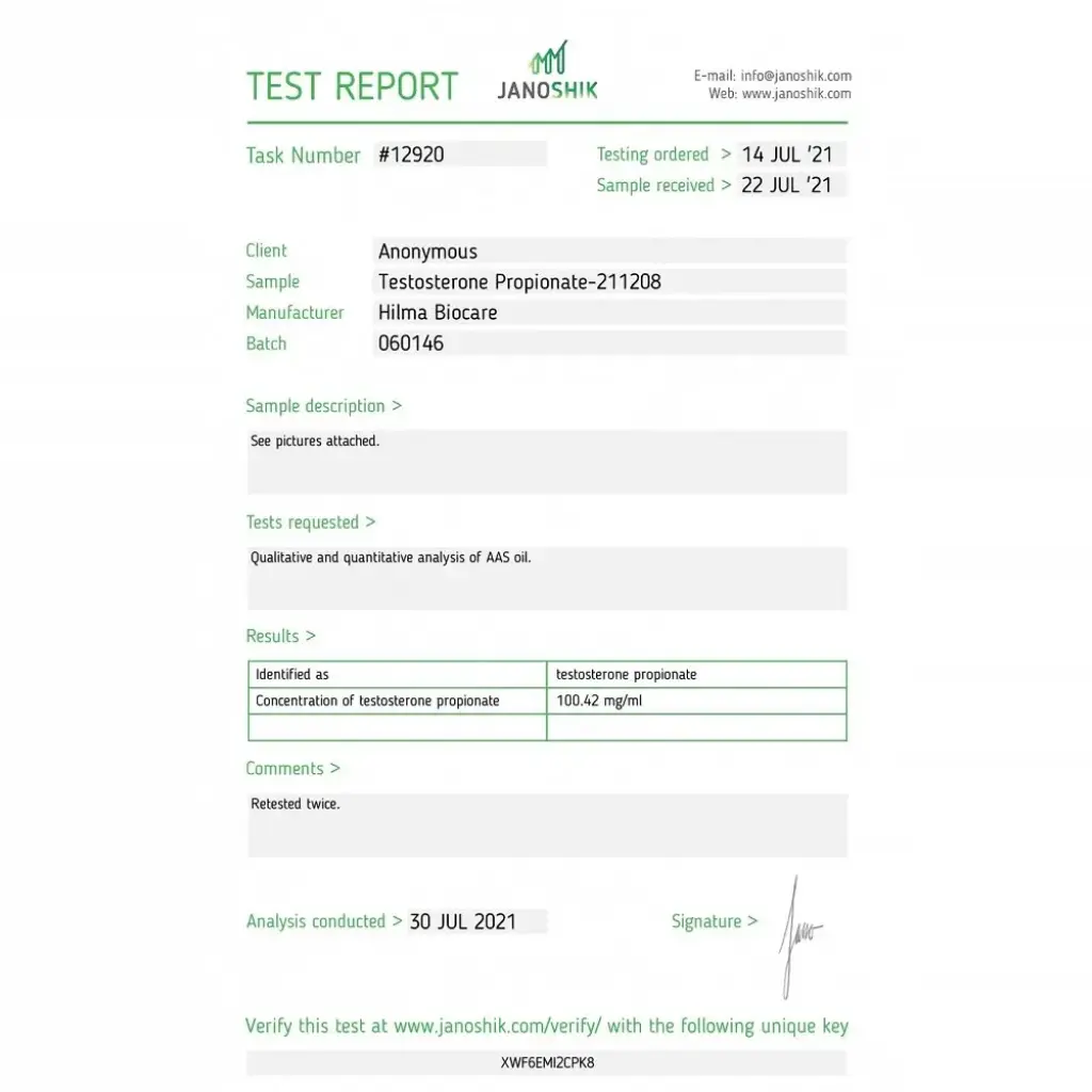 Testosterone Propionate Testosterone Propionate